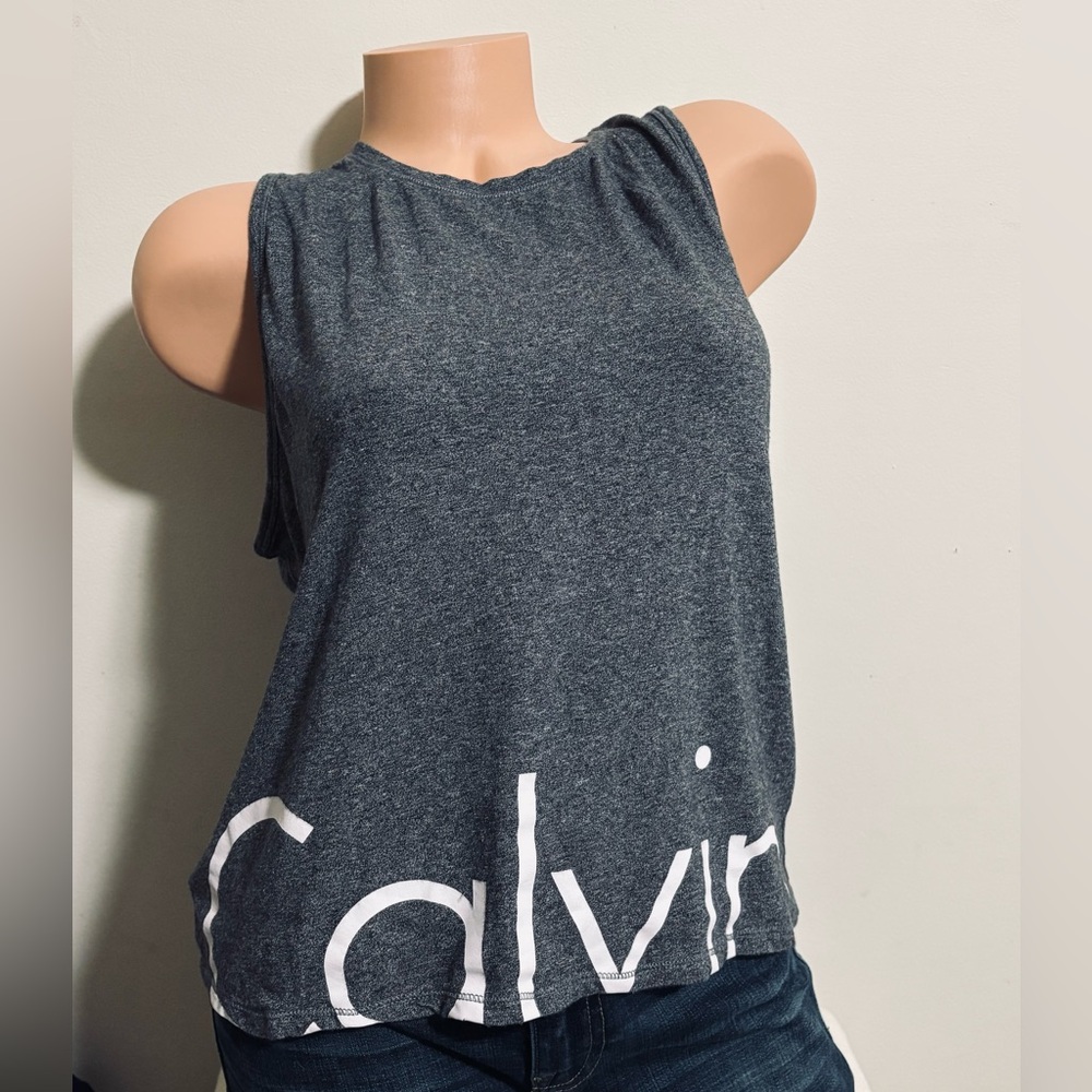 Calvin Klein Charcoal Sleeveless Muscle Tee